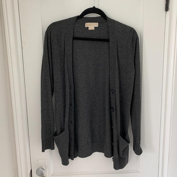 Michael Kors Sweaters - Michael Kors dark gray cardigan - S